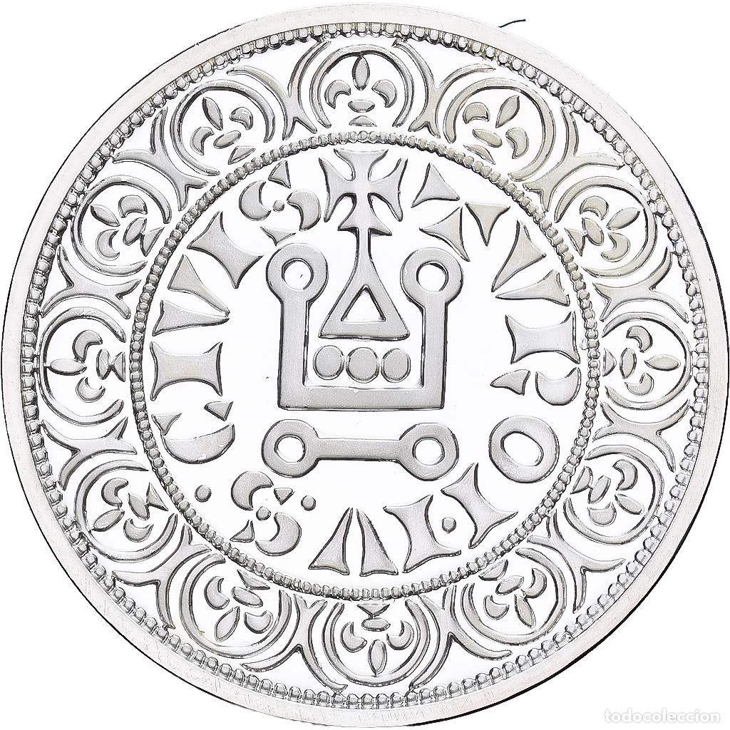 Medallas hist&oacute;ricas: [#1214026] Francia, medalla, Reproduction, Gros Tournois Saint-Louis, Plata, FDC