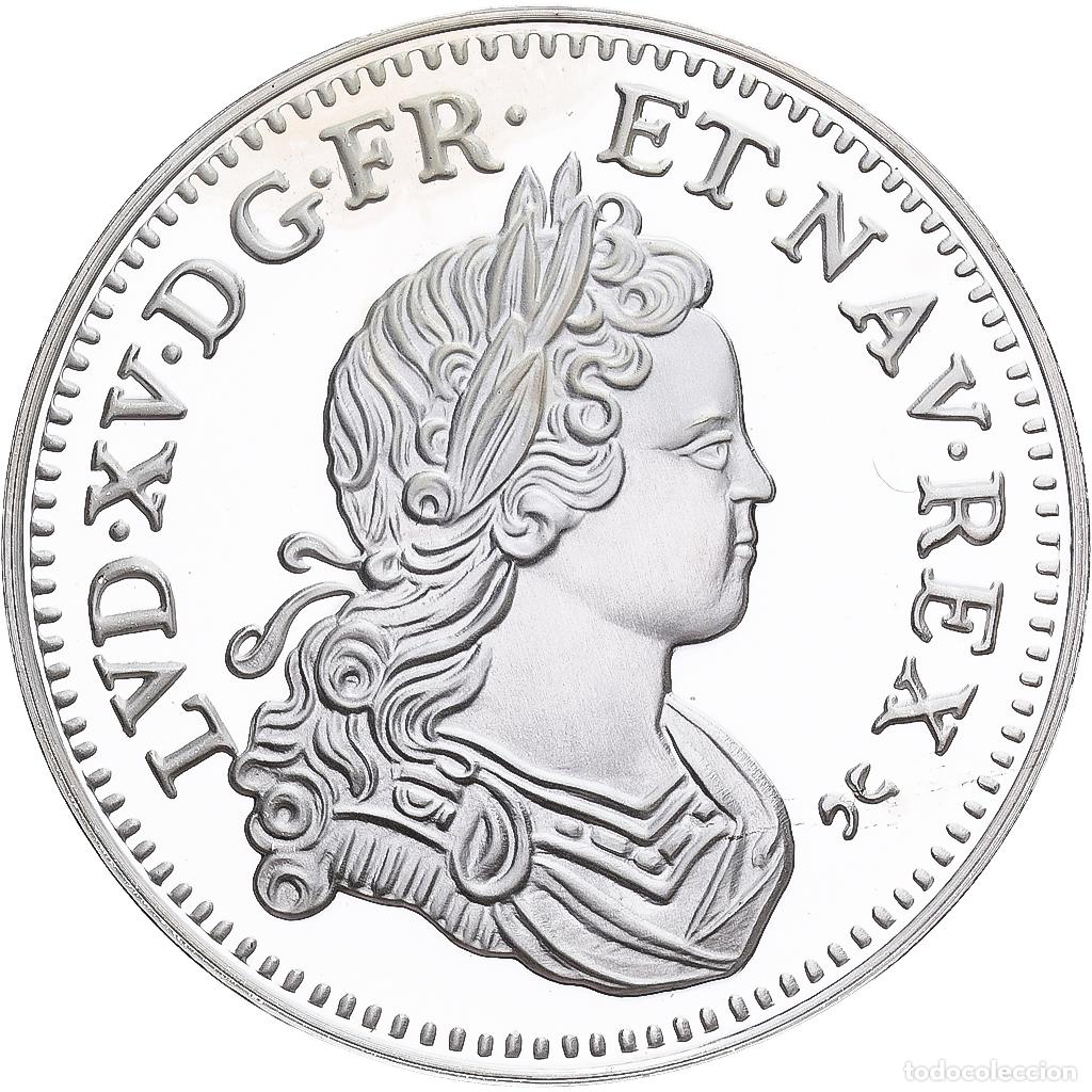 Medallas hist&oacute;ricas: [#1214030] Francia, medalla, Reproduction de l'Ecu de Navarre, Louis XV, Plata, FDC