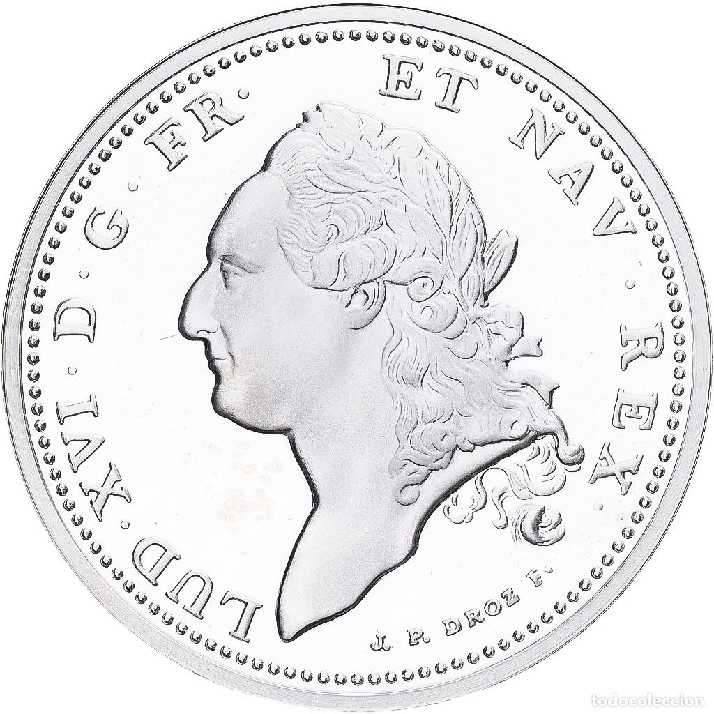 Medallas hist&oacute;ricas: [#1214025] Francia, medalla, Reproduction de l'Ecu de Calonne 1786, Plata, FDC