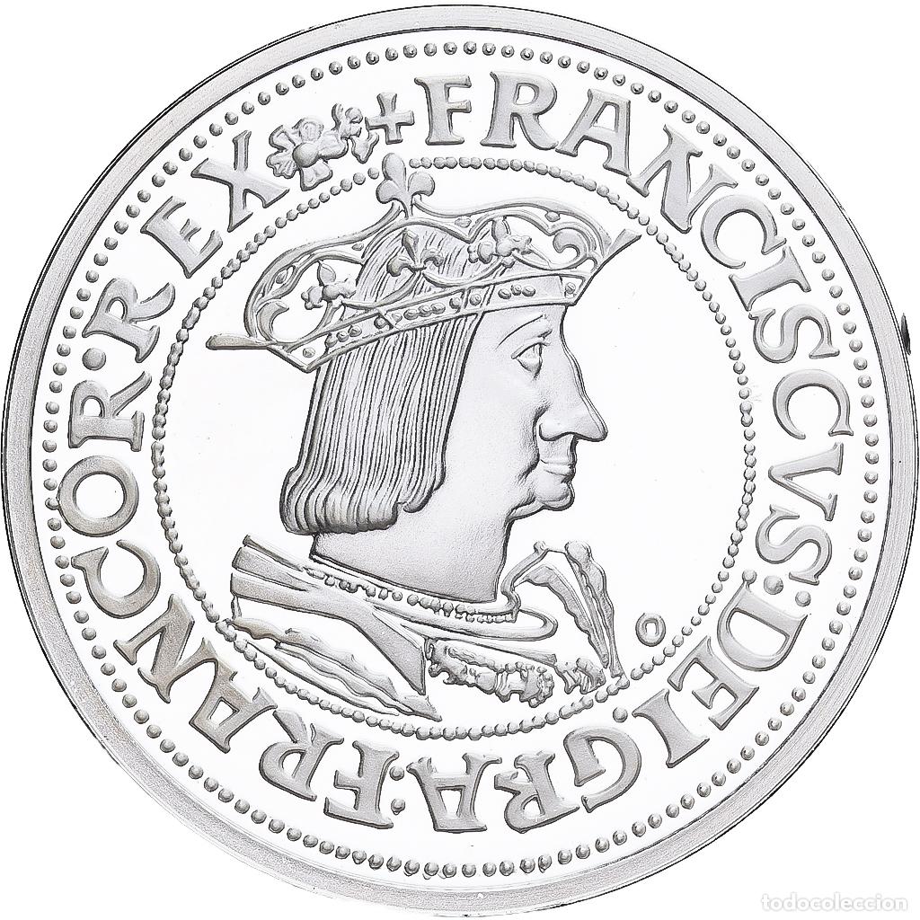 Medallas hist&oacute;ricas: [#1214028] Francia, medalla, Reproduction Teston de Fran&ccedil;ois Ier, Plata, FDC