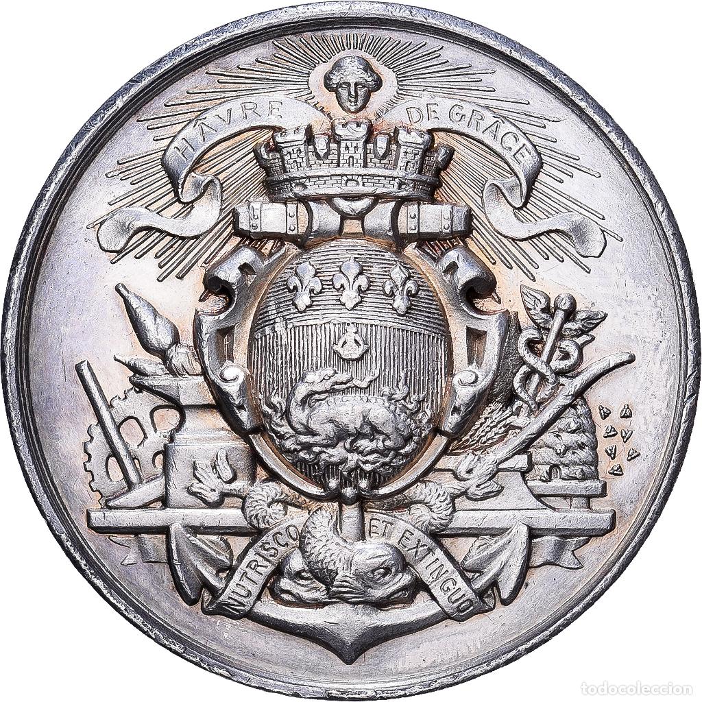 Medallas hist&oacute;ricas: [#1214360] Francia, zeton, Chambre de Commerce du Havre, Plata, EBC+