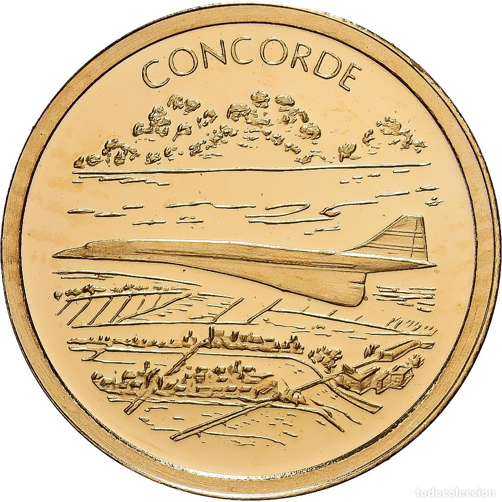 Medallas hist&oacute;ricas: [#1214287] Francia, medalla, Le concorde, 2010, Oro, FDC