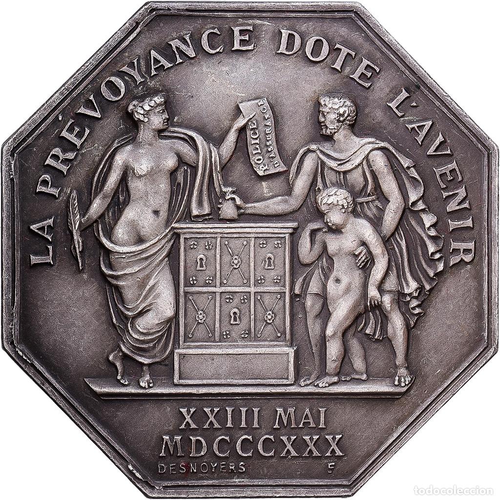 Medallas hist&oacute;ricas: [#1214327] Francia, zeton, La Nationale, Compagnie d'assurances sur la vie humaine, 1830