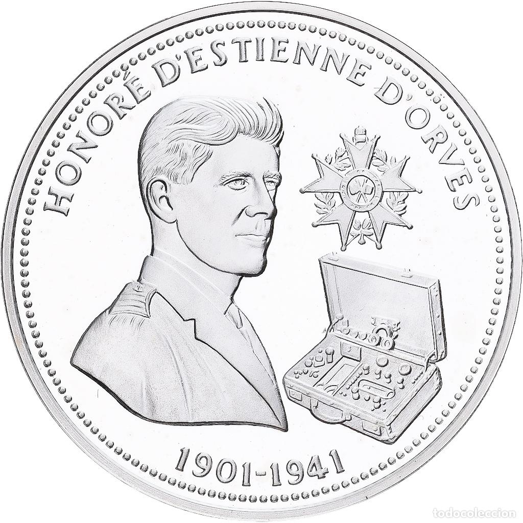 Medallas hist&oacute;ricas: [#1213997] Francia, medalla, Seconde Guerre Mondiale, Honor&eacute; d'Estienne d'Orves, Plata