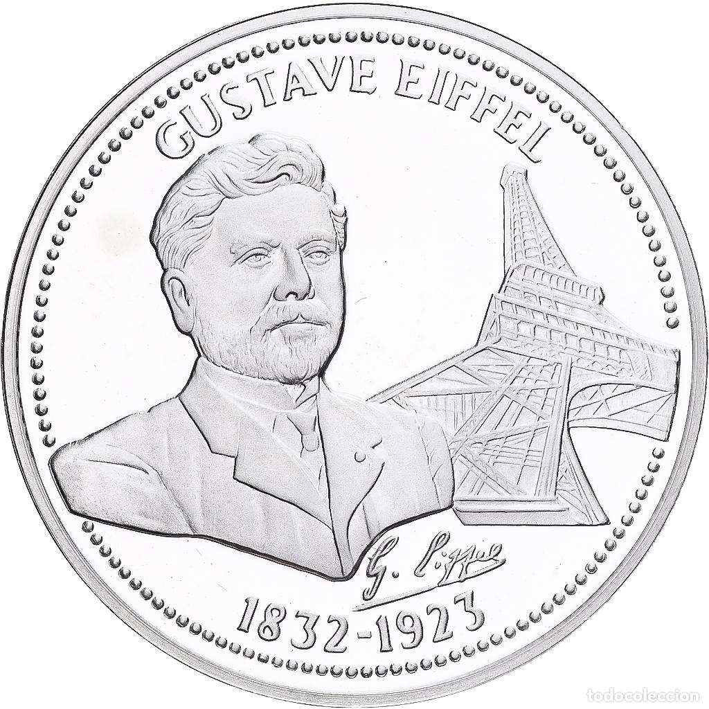 Medallas hist&oacute;ricas: [#1213998] Francia, medalla, Gustave Eiffel, Plata, SC+