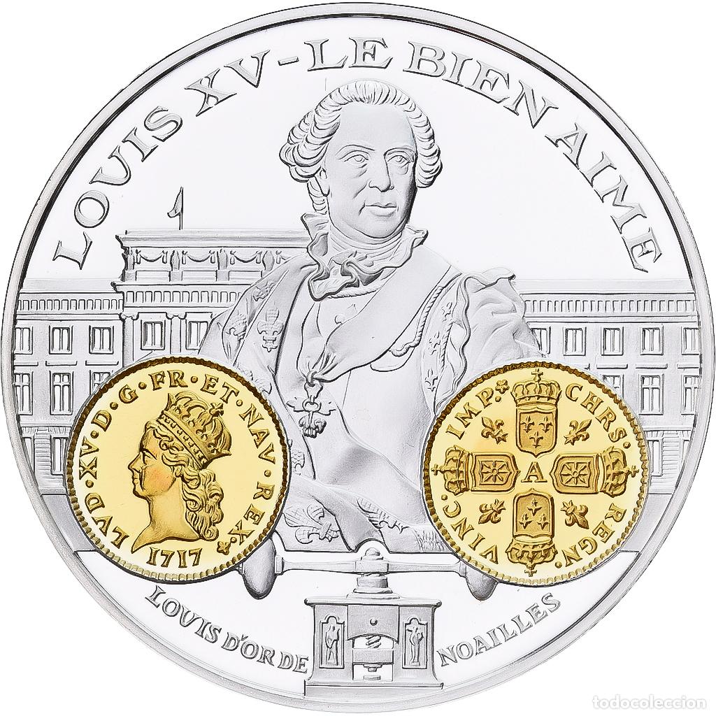 Medallas hist&oacute;ricas: [#1214066] Francia, medalla, Histoire Mon&eacute;taire, Louis d'or de Noailles, Plata, FDC