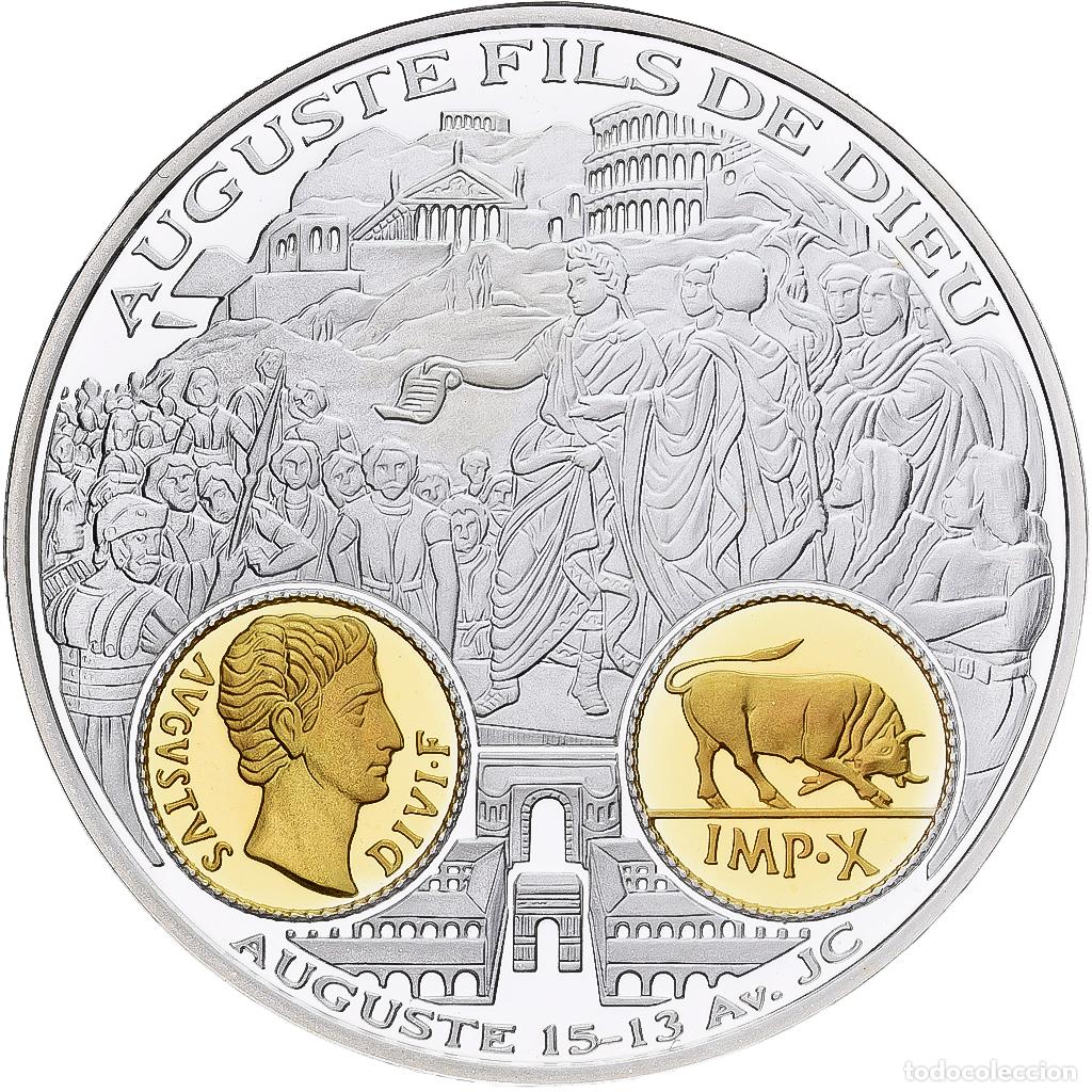 Medallas hist&oacute;ricas: [#1214069] Francia, medalla, Histoire Mon&eacute;taire, Auguste, Plata, FDC