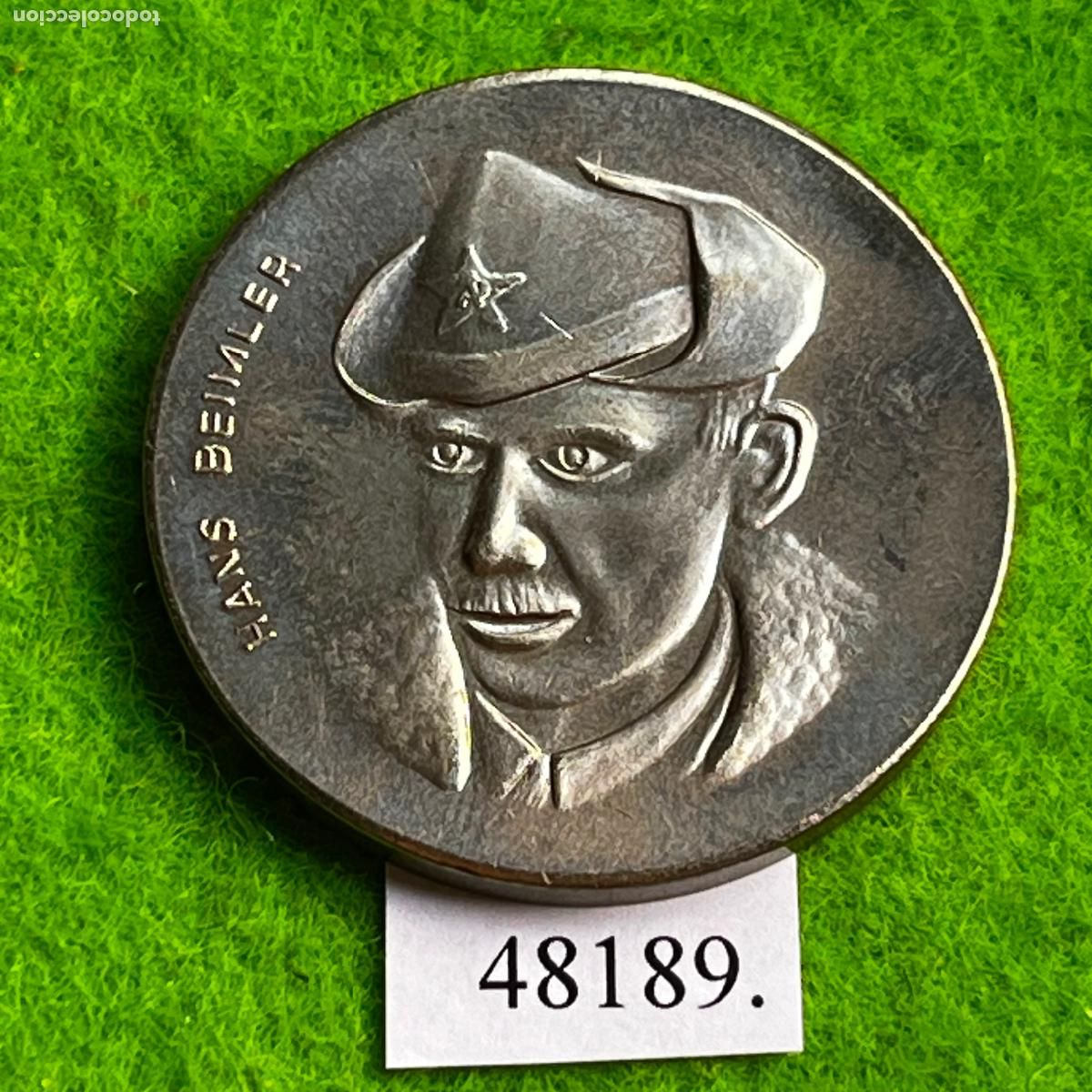 Medallas hist&oacute;ricas: Medalla Alemania comunista, Hans Beimler 1895-1936, DDR , RDA