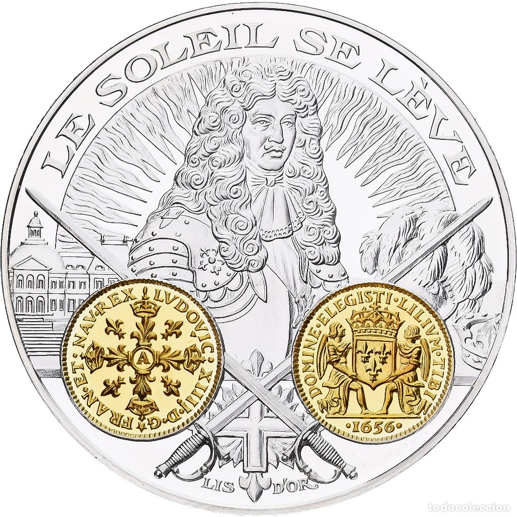 Medallas hist&oacute;ricas: [#1214088] Francia, medalla, Histoire Mon&eacute;taire, Lis d'Or, Plata, FDC