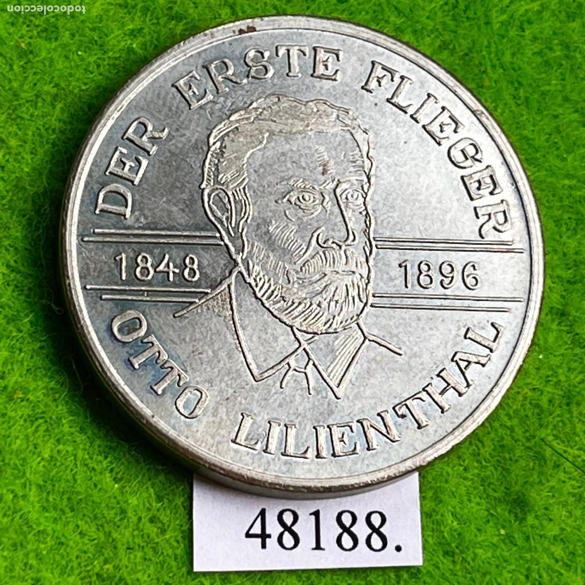 Medallas hist&oacute;ricas: Medalla Alemania comunista, Otto Lilienthal 1848-1896, DDR , RDA