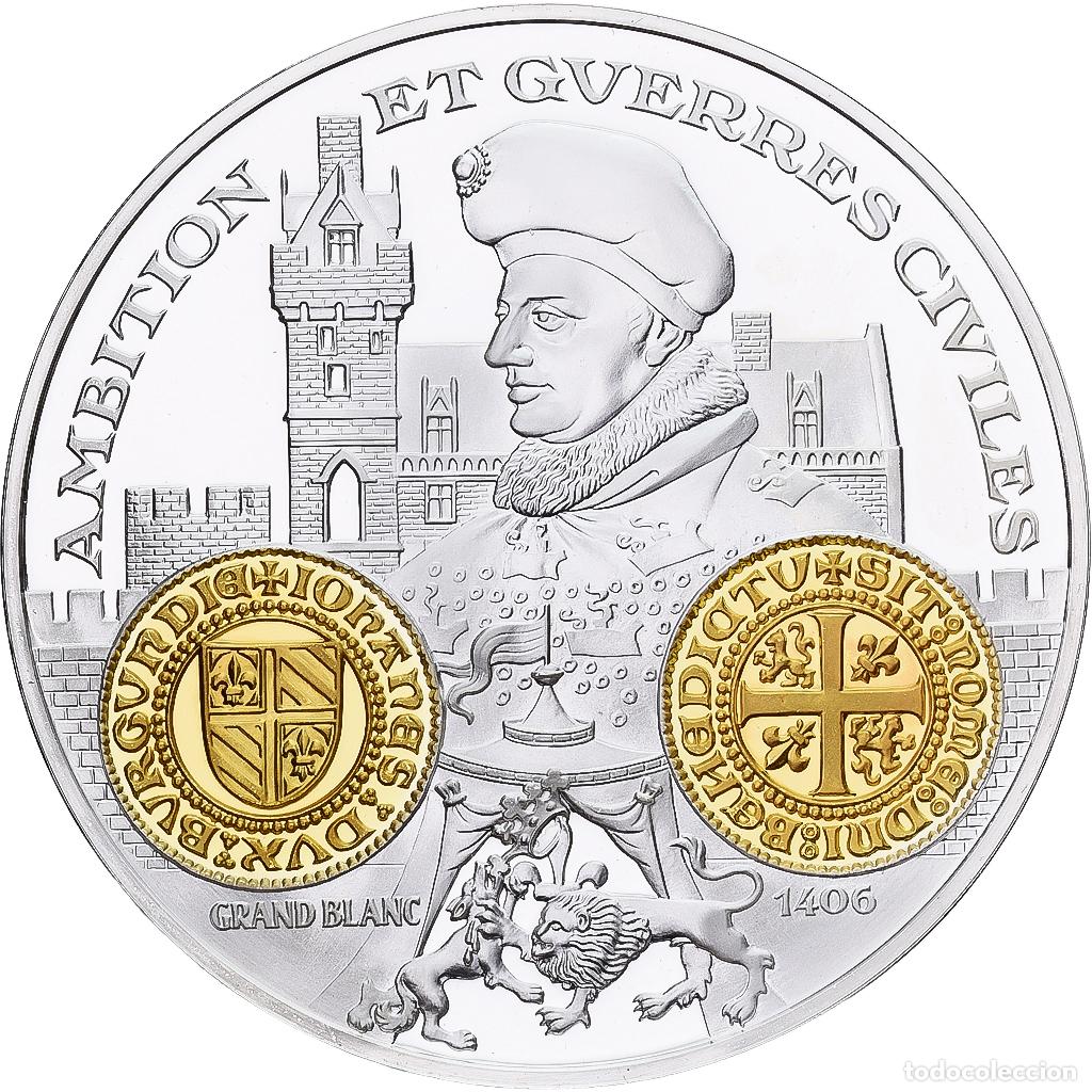 Medallas hist&oacute;ricas: [#1214104] Francia, medalla, Histoire Mon&eacute;taire, grand Blanc 1406, Plata, FDC