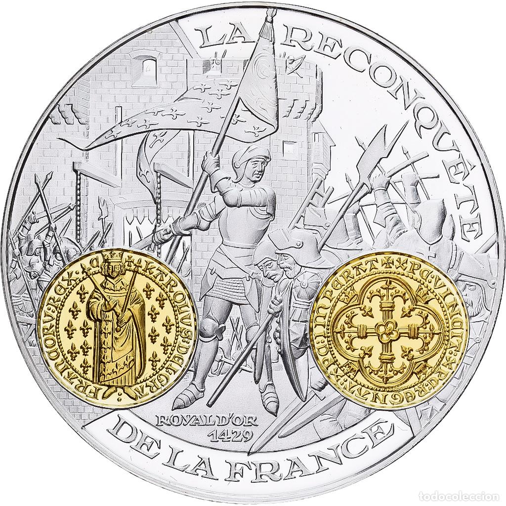 Medallas hist&oacute;ricas: [#1214112] Francia, medalla, Histoire Mon&eacute;taire, Royal d'Or, Plata, FDC