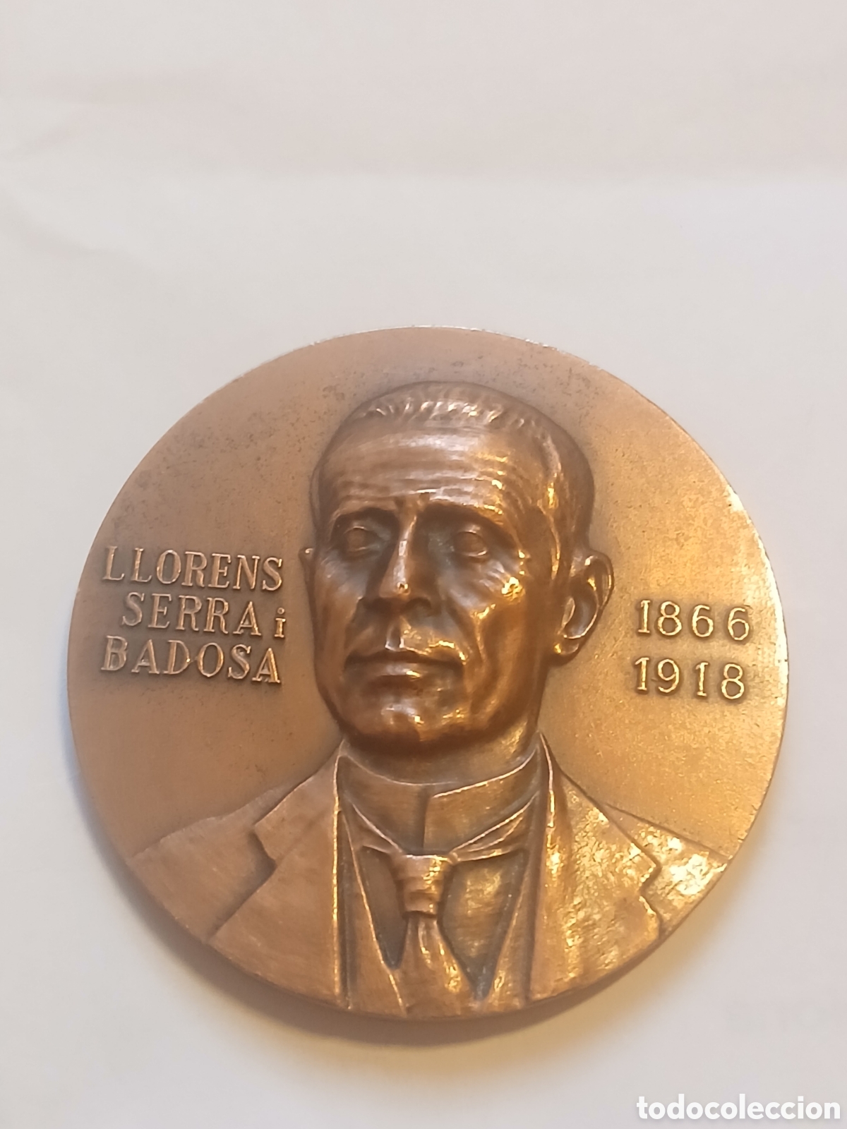 Medallas hist&oacute;ricas: Medalla LLORENS SERRA i BADOSA 1866-1918.SANTA COLOMA DE GRAMANET