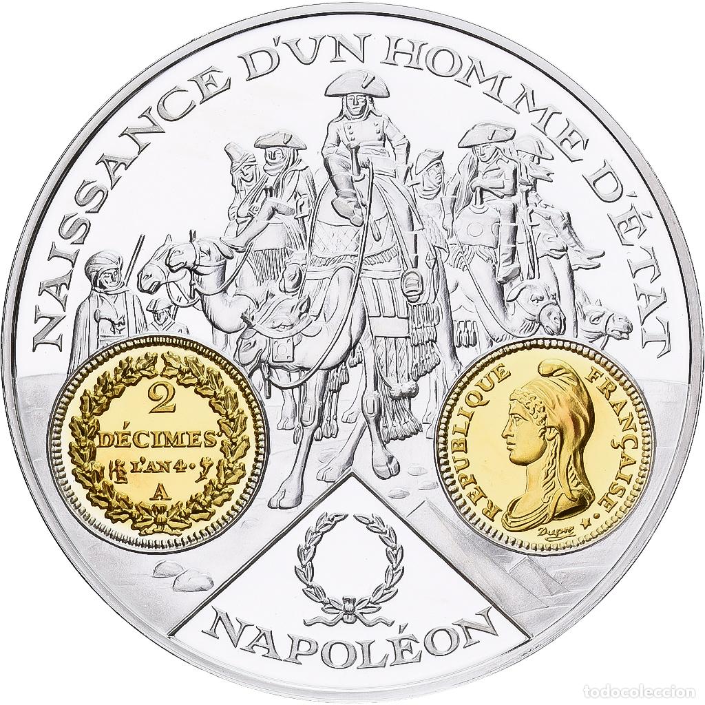 Medallas hist&oacute;ricas: [#1214120] Francia, medalla, Histoire Mon&eacute;taire, 2 D&eacute;cimes l'An 4, Plata, FDC