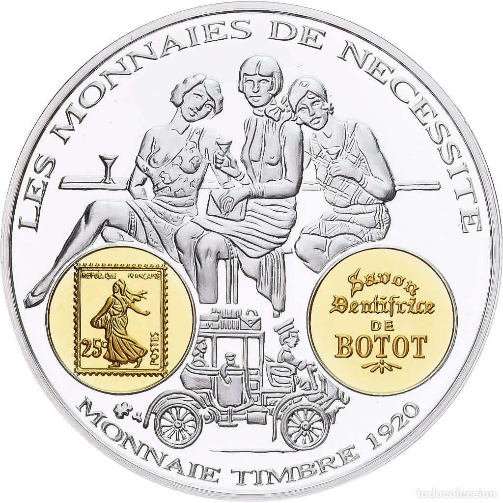 Medallas hist&oacute;ricas: [#1214132] Francia, medalla, Histoire Mon&eacute;taire, Les Monnaies de N&eacute;cessit&eacute;, Plata, FDC