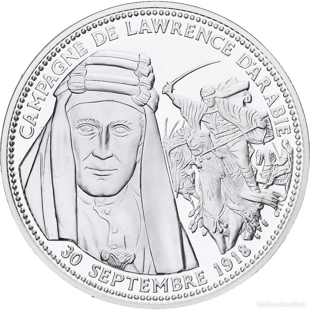 Medallas hist&oacute;ricas: [#1214143] Francia, medalla, Campagne de Lawrence d'Arabie, Plata, FDC