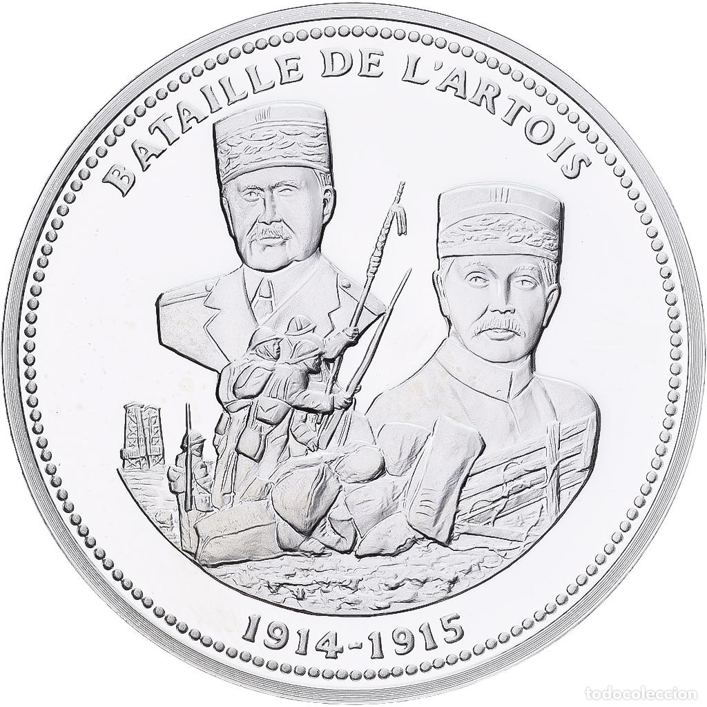 Medallas hist&oacute;ricas: [#1214154] Francia, medalla, Bataille de l'Artois, Plata, FDC