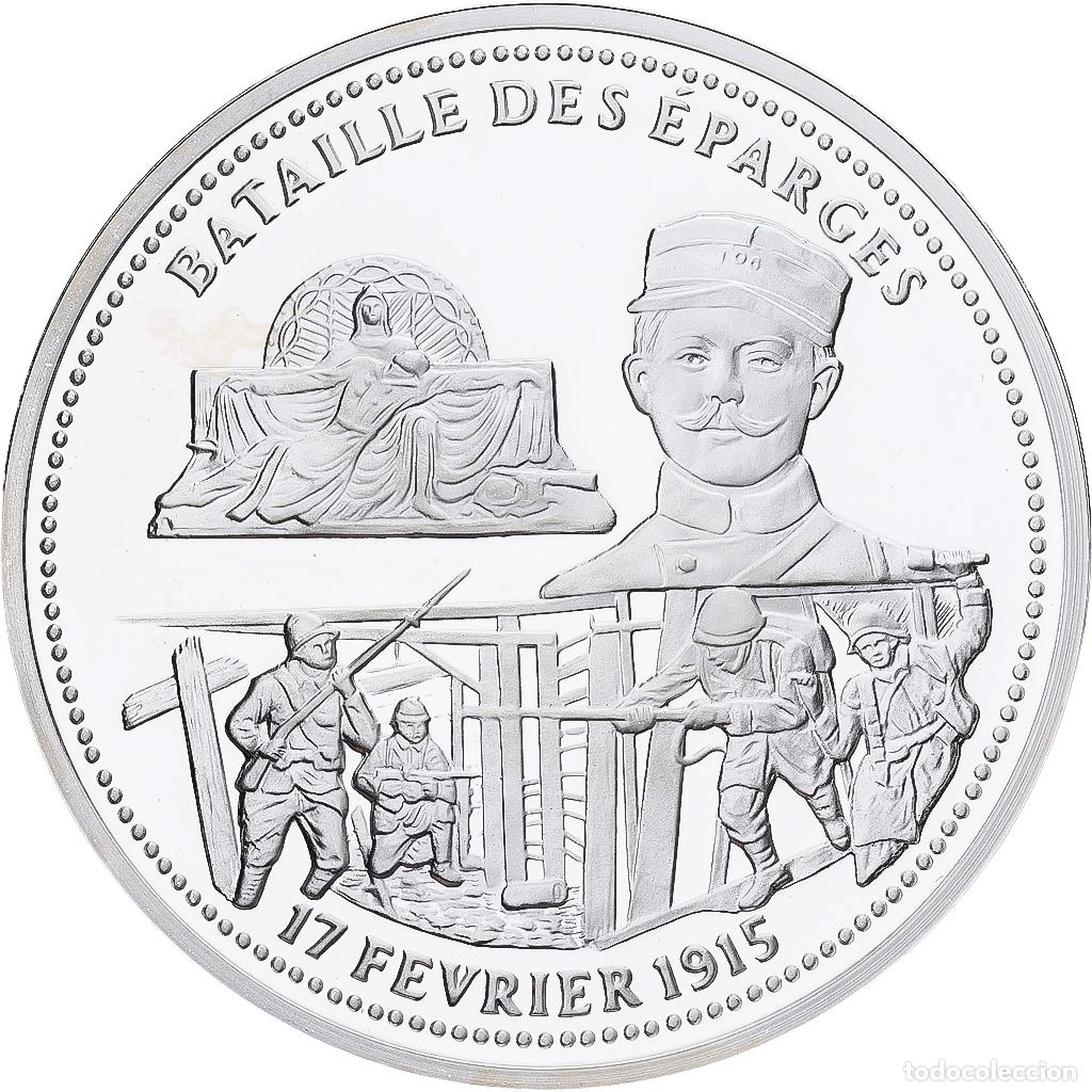 Medallas hist&oacute;ricas: [#1214157] Francia, medalla, Bataille des Eparges,, Plata, FDC