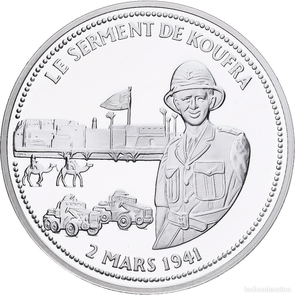Medallas hist&oacute;ricas: [#1214164] Francia, medalla, Le Serment de Koufra, Plata, FDC