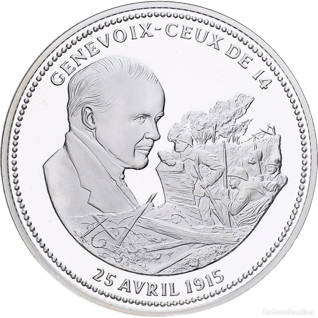 Medallas hist&oacute;ricas: [#1214156] Francia, medalla, Genevoix, Plata, FDC
