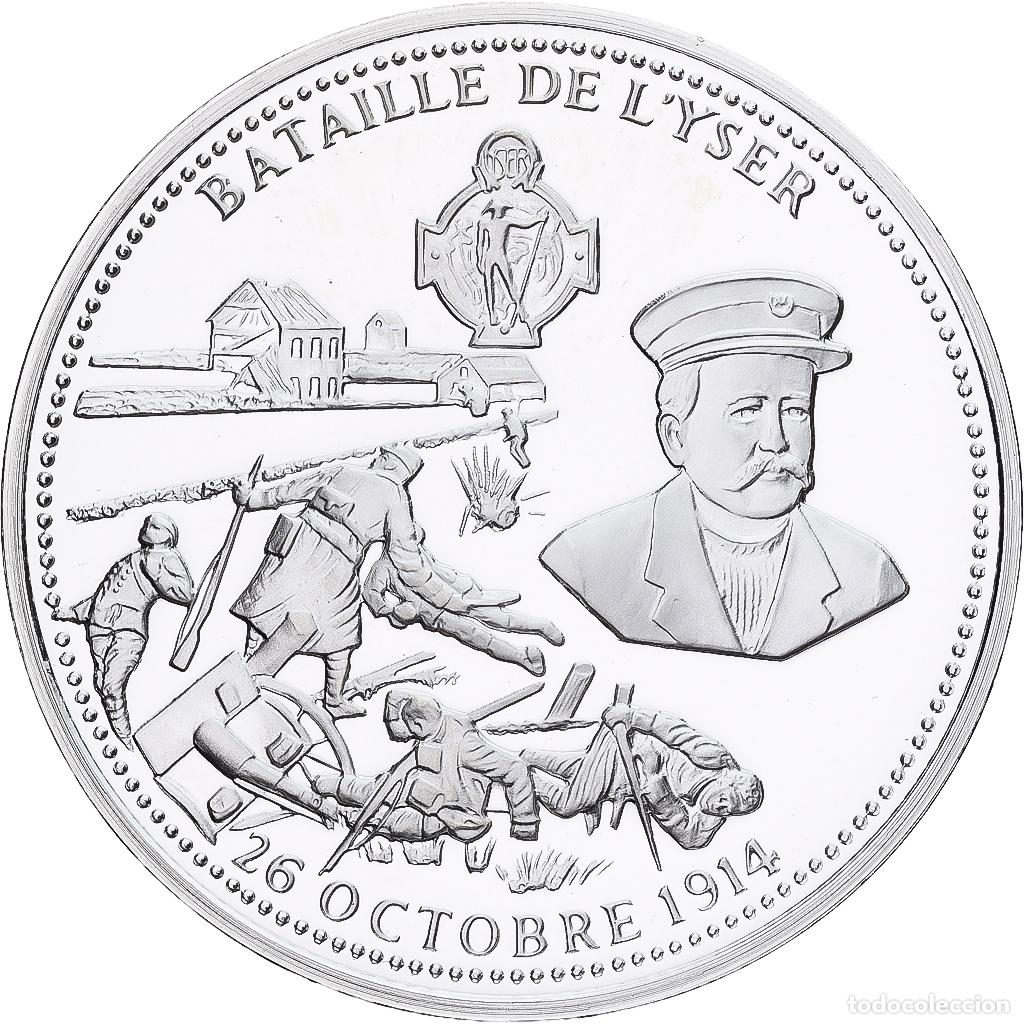 Medallas hist&oacute;ricas: [#1214162] Francia, medalla, Bataille de l'Yser, Plata, FDC