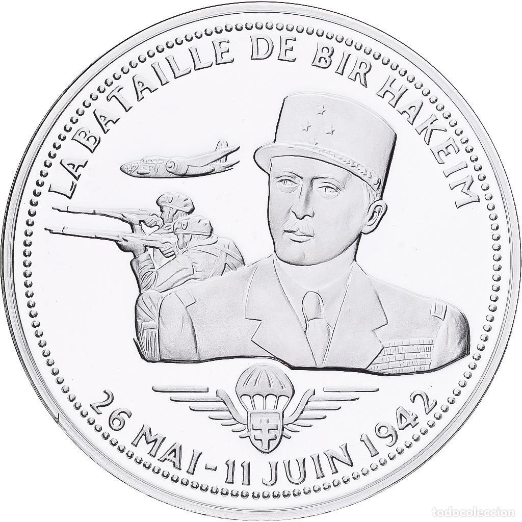 Medallas hist&oacute;ricas: [#1214166] Francia, medalla, Bataille de Bir Hakeim, Plata, FDC