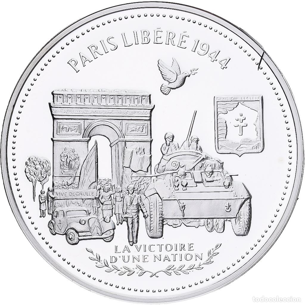 Medallas hist&oacute;ricas: [#1214171] Francia, medalla, Paris Lib&eacute;r&eacute;, Plata, FDC