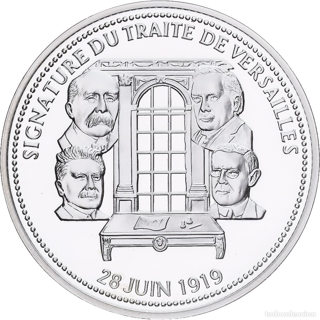 Medallas hist&oacute;ricas: [#1214179] Francia, medalla, Premi&egrave;re Guerre Mondiale, Signature du Trait&eacute; de Versailles
