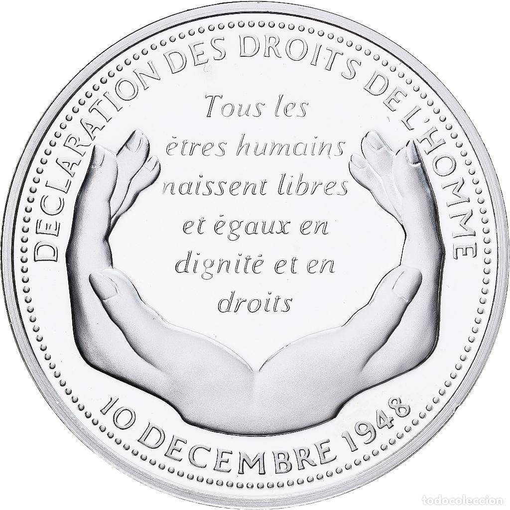 Medallas hist&oacute;ricas: [#1214183] Francia, medalla, D&eacute;claration des Droits de l'Homme, Plata, FDC