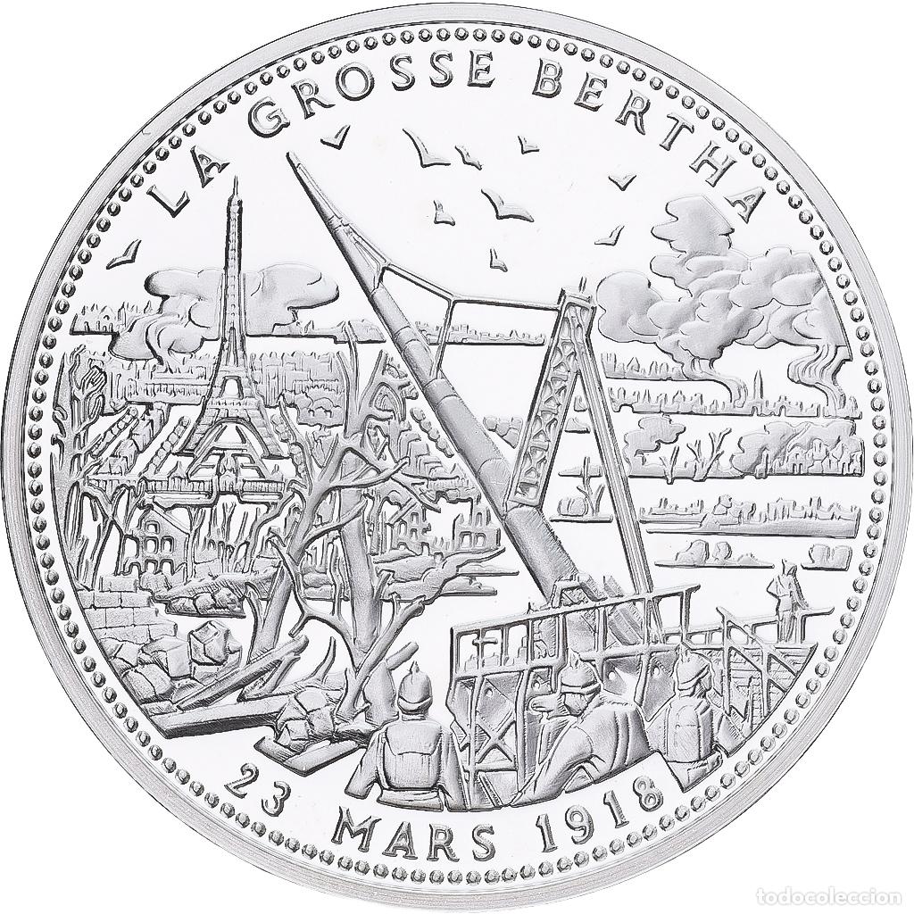 Medallas hist&oacute;ricas: [#1214190] Francia, medalla, La Grosse Bertha, Plata, FDC