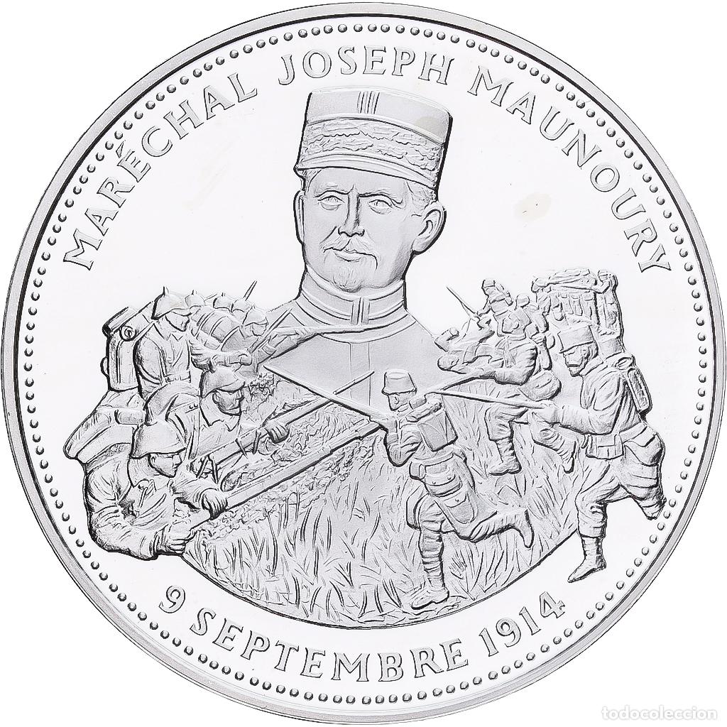 Medallas hist&oacute;ricas: [#1214182] Francia, medalla, G&eacute;n&eacute;ral Maunoury, Victoire de l'Ourcq, Plata, FDC