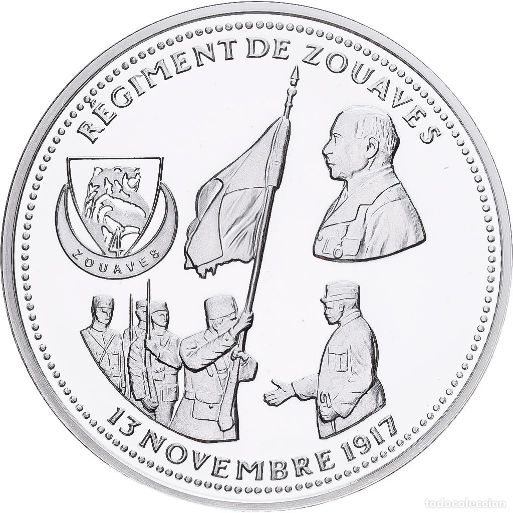 Medallas hist&oacute;ricas: [#1214195] Francia, medalla, R&eacute;giment de Zouaves, Plata, FDC