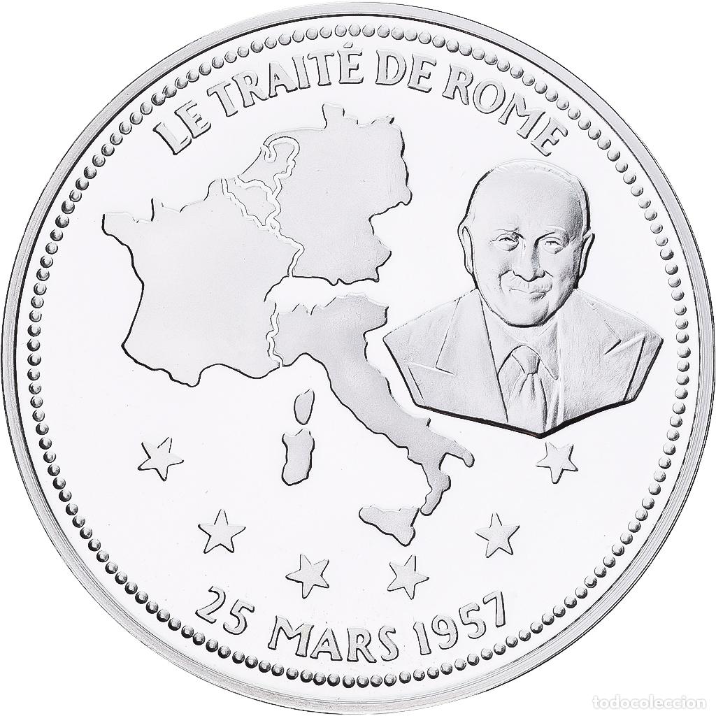 Medallas hist&oacute;ricas: [#1214196] Francia, medalla, Le Trait&eacute; de Rome, Plata, FDC