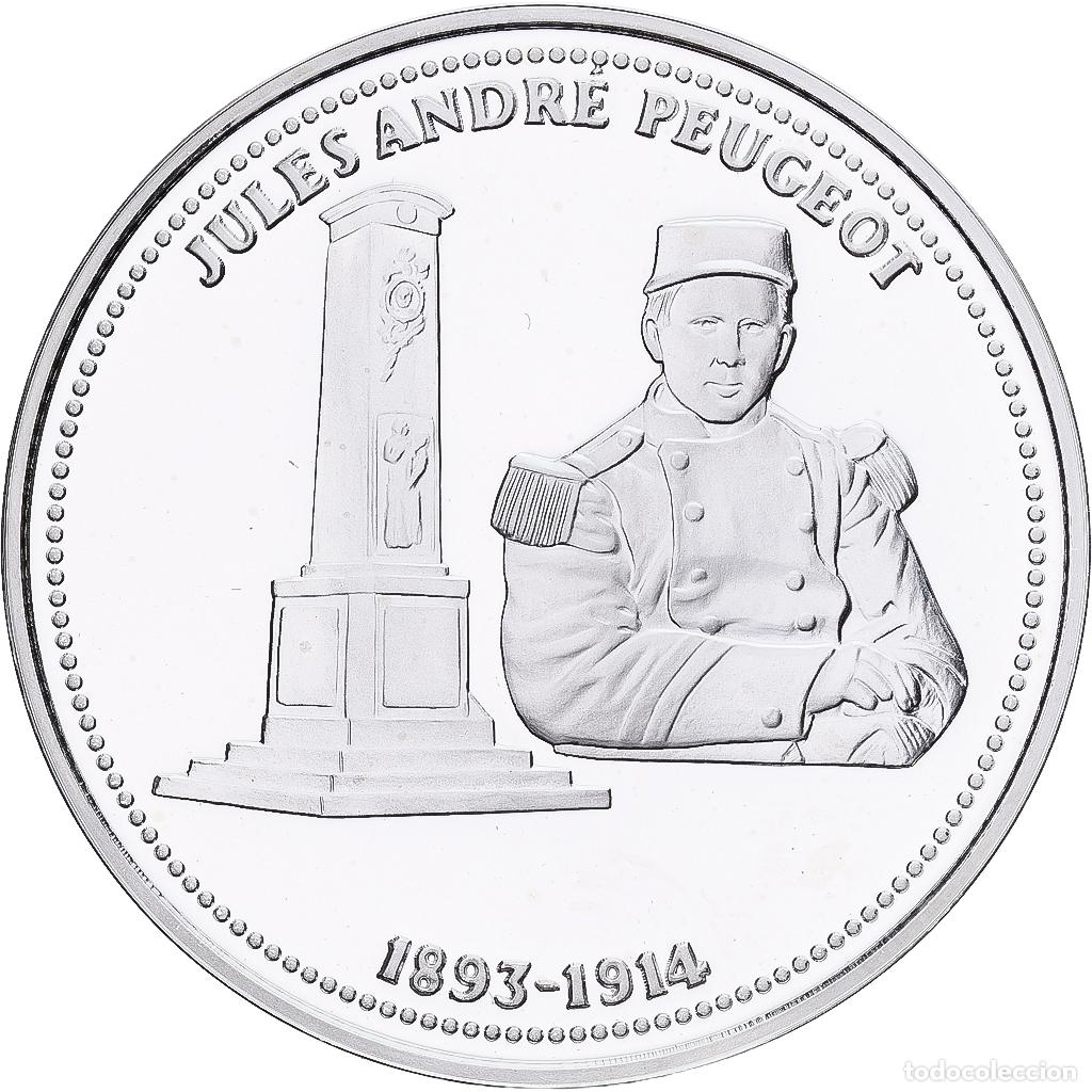 Medallas hist&oacute;ricas: [#1214200] Francia, medalla, Centenaire Premi&egrave;re Guerre Mondiale, Jules-Andr&eacute; Peugeot