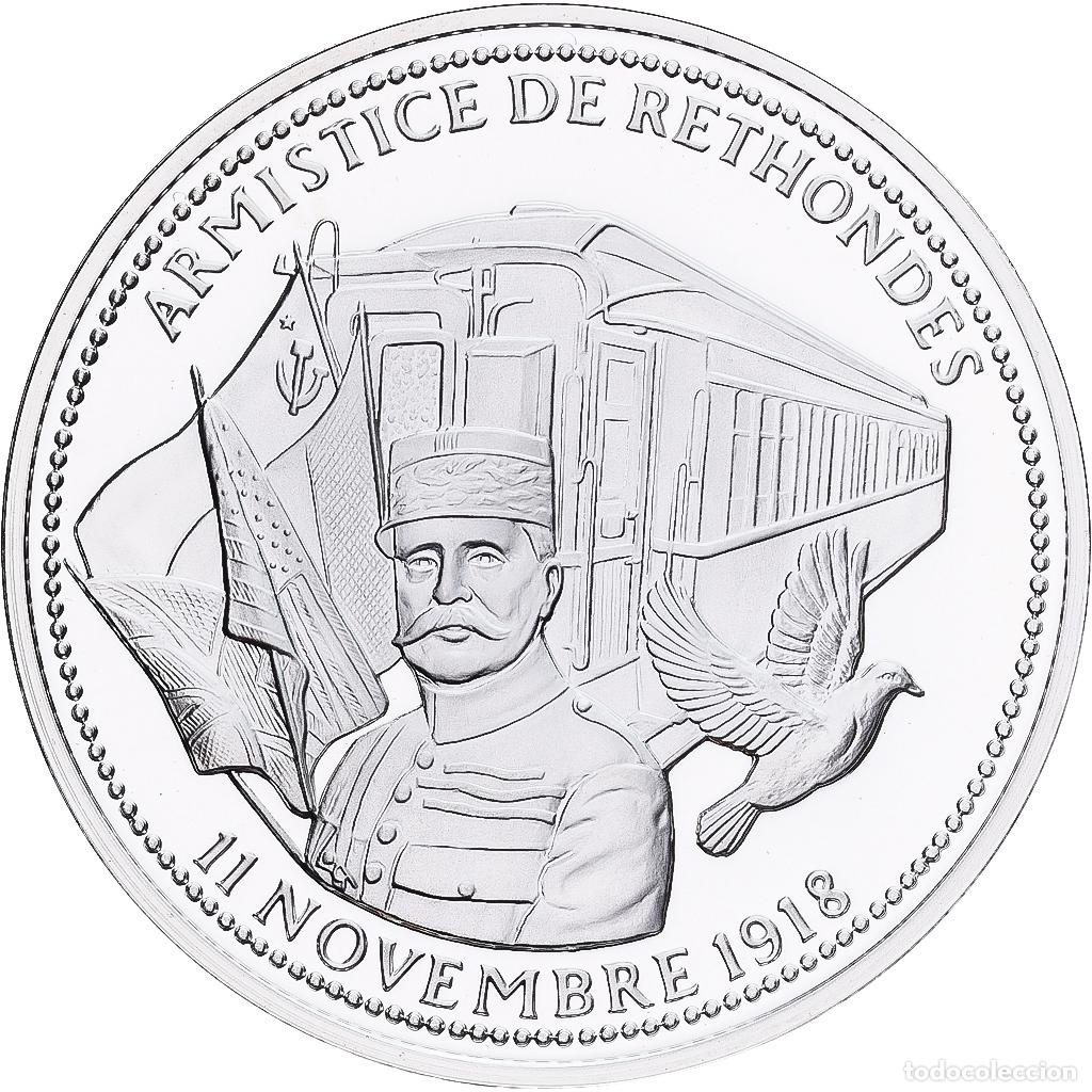 Medallas hist&oacute;ricas: [#1214194] Francia, medalla, Centenaire Premi&egrave;re Guerre Mondiale, Armistice de Rethondes