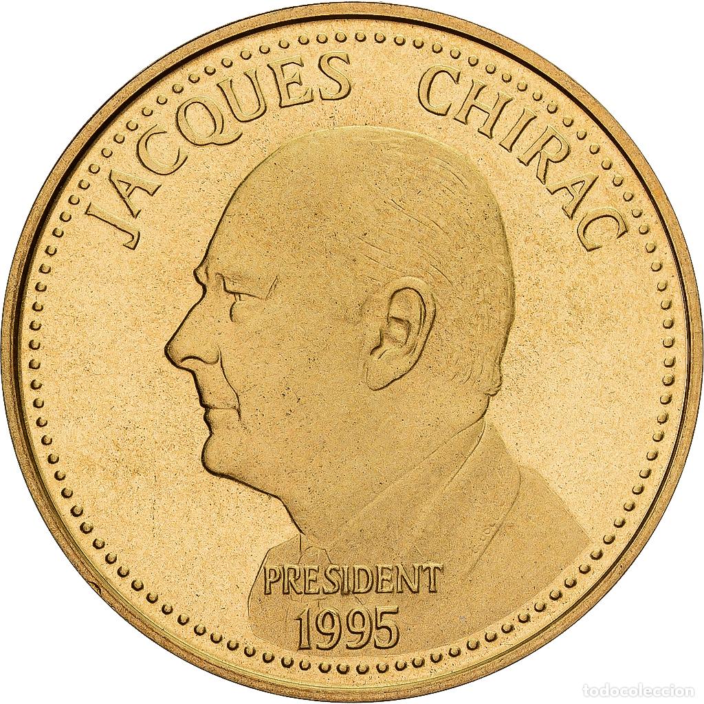 Medallas hist&oacute;ricas: [#1214036] Francia, medalla, Jacques Chirac, Elections Pr&eacute;sidentielles, FDC, Cobre -