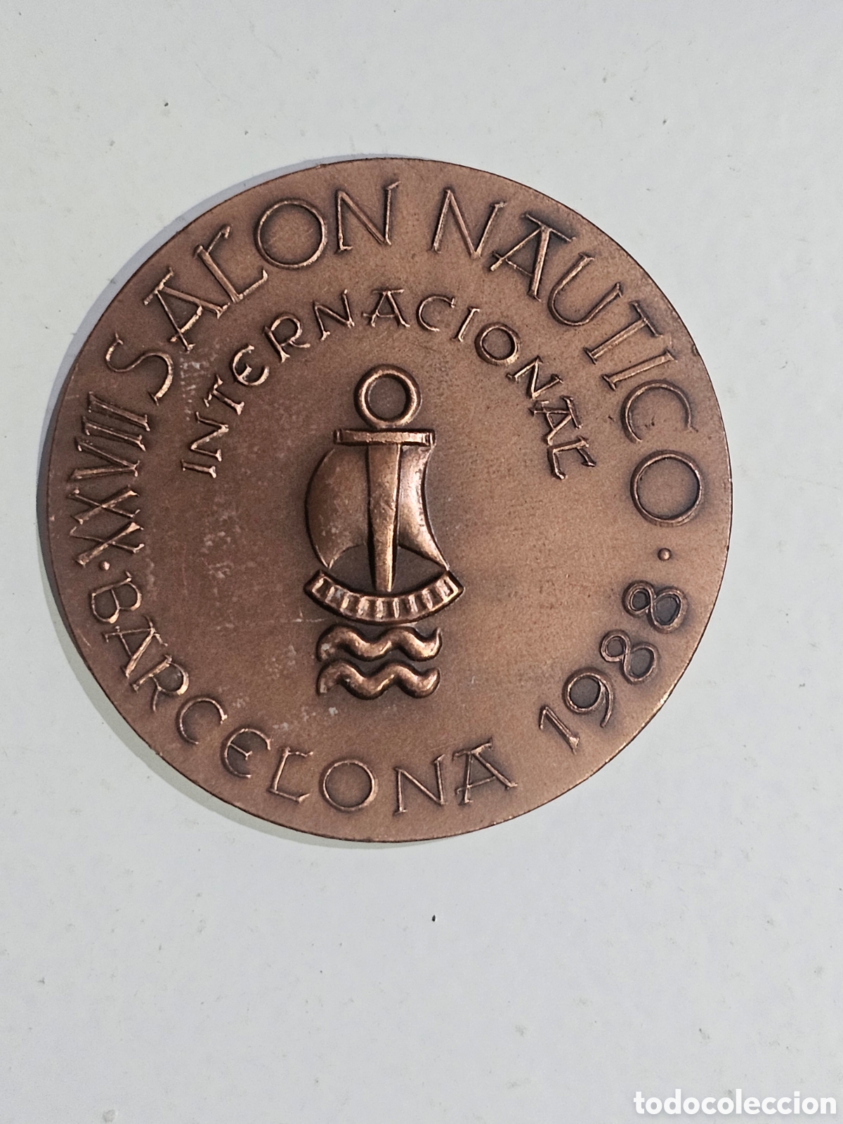 Medallas hist&oacute;ricas: Medalla de cobre del Sal&oacute;n N&aacute;utico de Barcelona XXVII 1978
