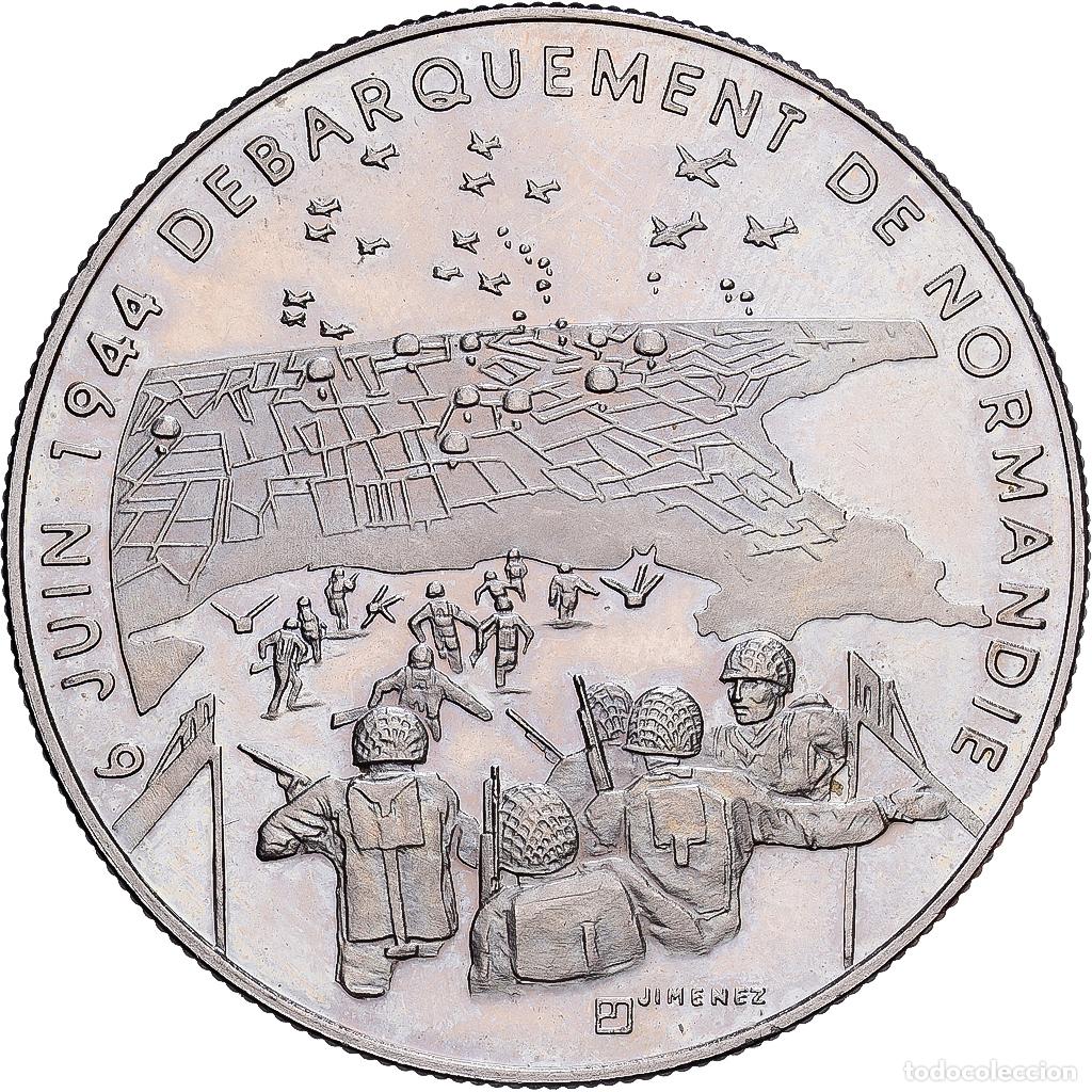 Medallas hist&oacute;ricas: [#1214234] Francia, medalla, 1939-1945, D&eacute;barquement de Normandie, Cobre - n&iacute;quel, SC