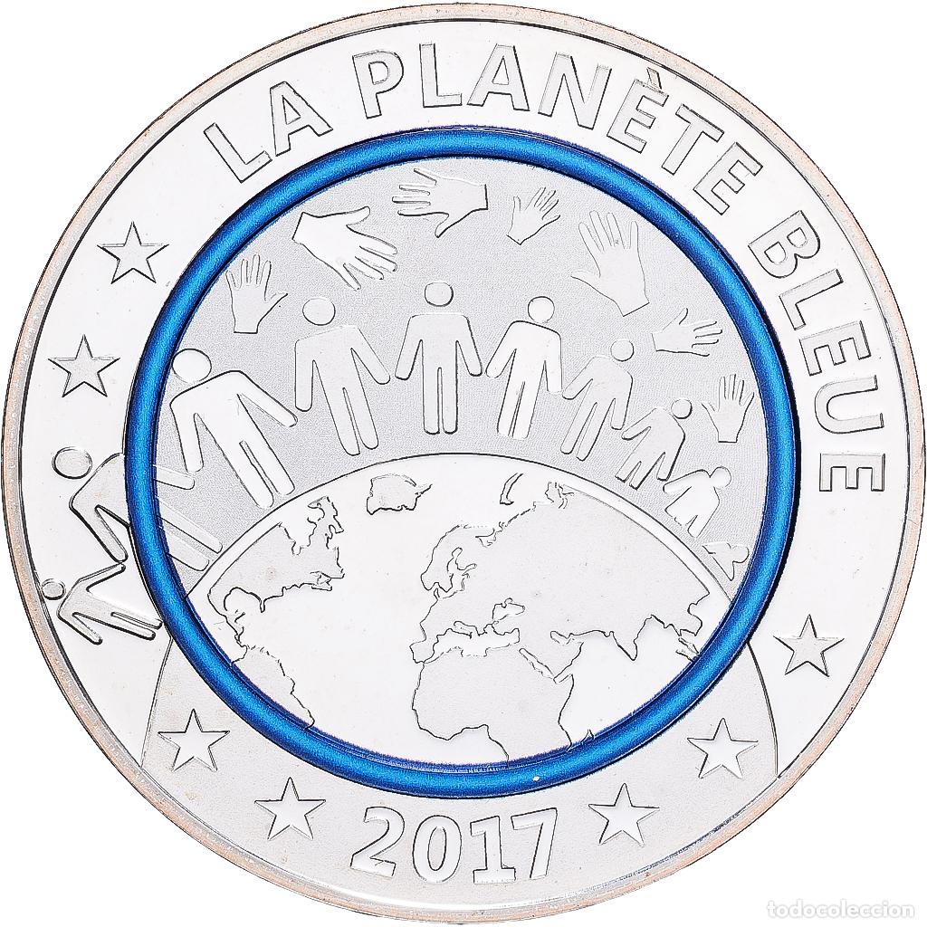 Medallas hist&oacute;ricas: [#1214289] Francia, medalla, La Plan&egrave;te Bleue, 2017, Plata, FDC