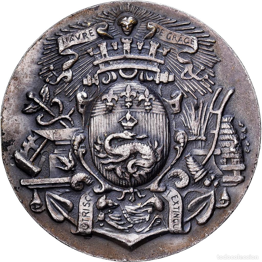 Medallas hist&oacute;ricas: [#1214342] Francia, medalla, Caisse d'Epargne de l'Estuaire de la Seine, 1822, Bronce