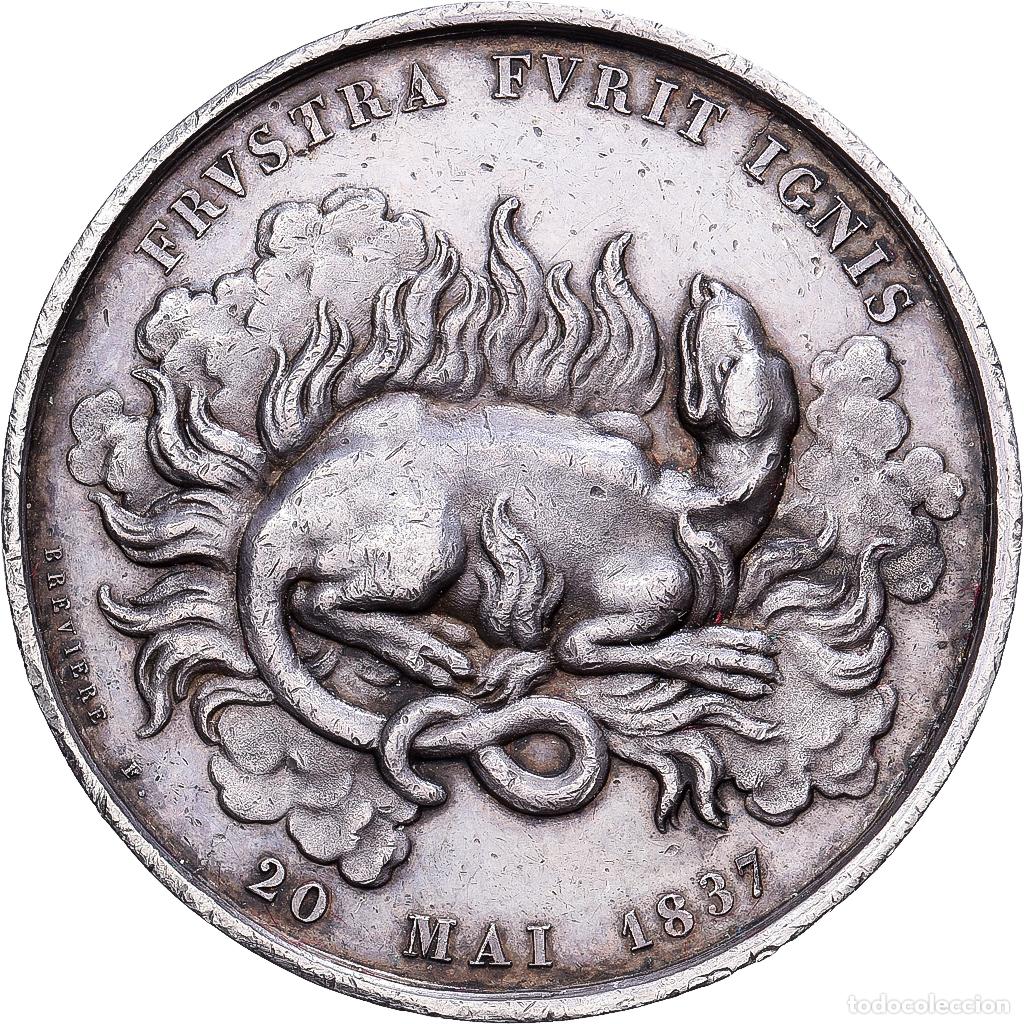 Medallas hist&oacute;ricas: [#1214359] Francia, zeton, Assurance contre l'Incendie Seine Inf&eacute;rieure et Eure, 1837