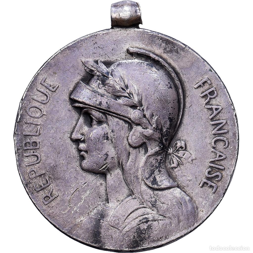 Medallas hist&oacute;ricas: [#1214370] Francia, medalla, M&eacute;daille Coloniale, Plata, BC+