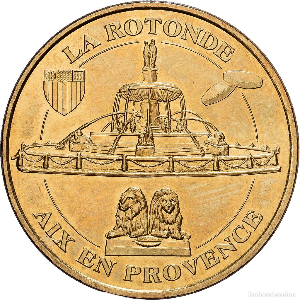 Medallas hist&oacute;ricas: [#1214374] Francia, zeton, Aix-en-Provence - La rotonde, 2012, Aluminio y cupron&iacute;quel