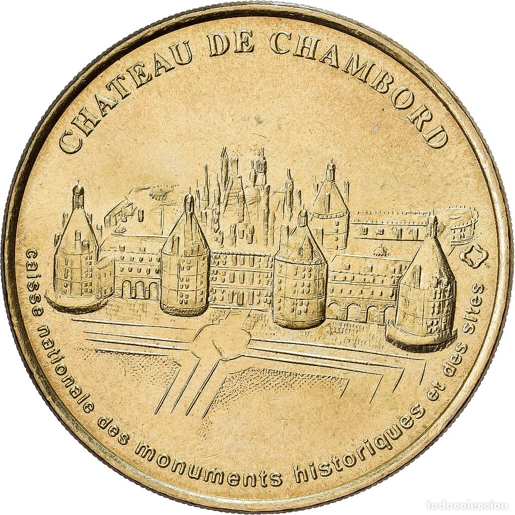 Medallas hist&oacute;ricas: [#1214380] Francia, zeton, Chambord - Chateau, 1999, Aluminio y cupron&iacute;quel, EBC