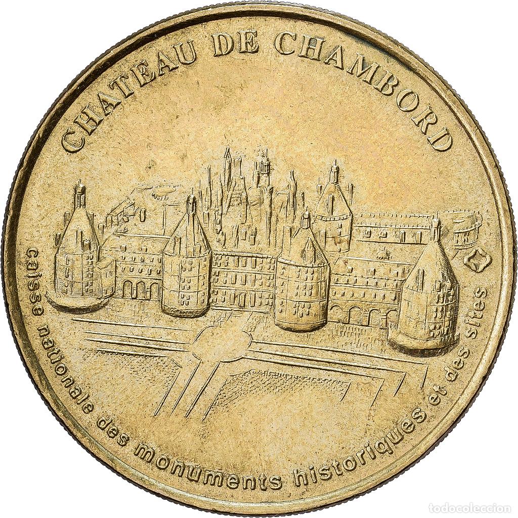 Medallas hist&oacute;ricas: [#1214381] Francia, zeton, Chambord - Chateau, 1999, Aluminio y cupron&iacute;quel, MBC+