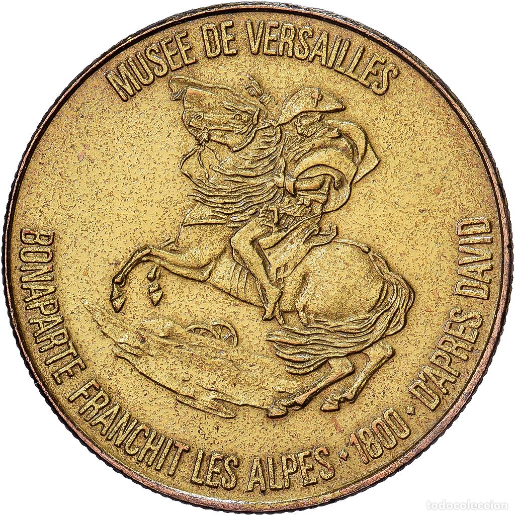 Medallas hist&oacute;ricas: [#1214399] Francia, zeton, Collection Total, Bonaparte franchit les Alpes, Cobre - n&iacute;quel