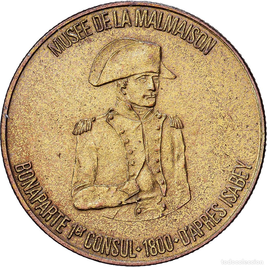 Medallas hist&oacute;ricas: [#1214397] Francia, zeton, Napol&eacute;on Bonaparte, 1er Consul, Cobre - n&iacute;quel dorado, MBC+