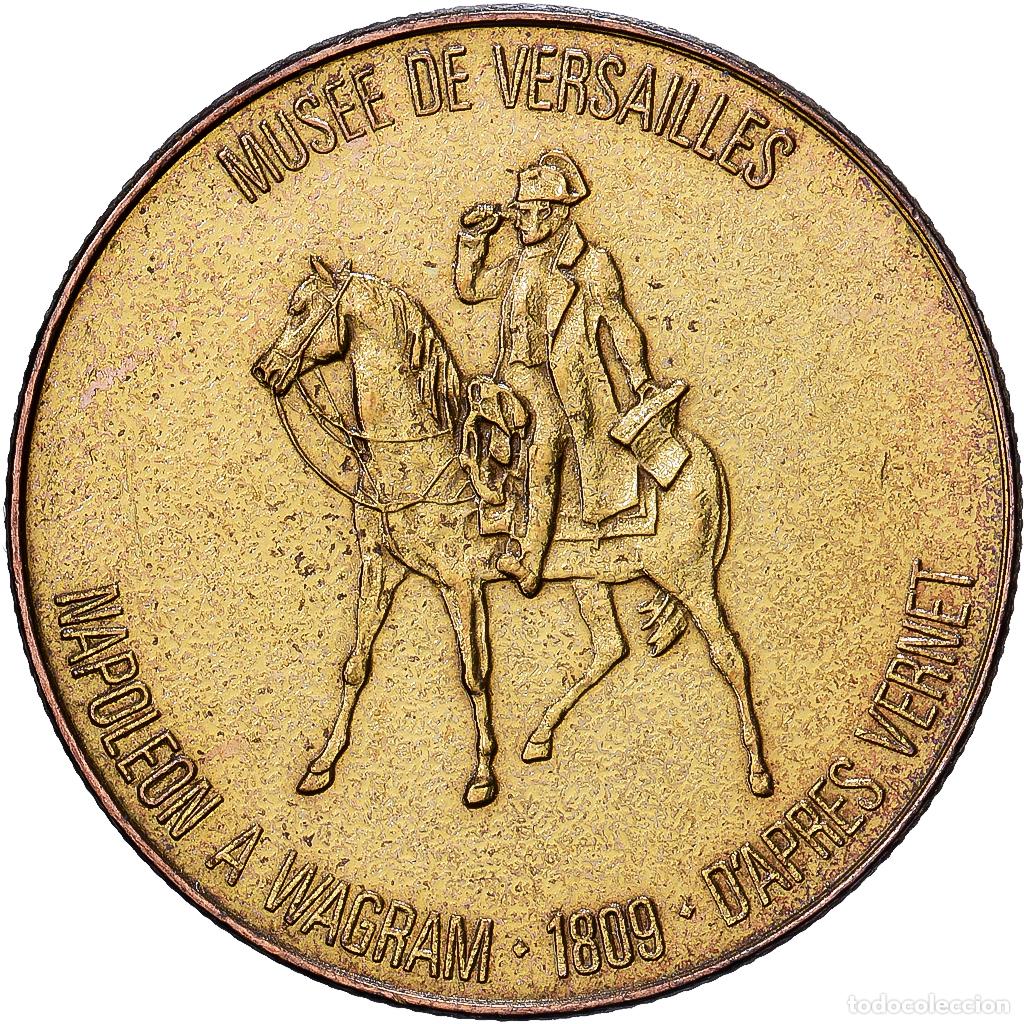 Medallas hist&oacute;ricas: [#1214400] Francia, zeton, Collection Total, Napol&eacute;on &agrave; Wagram, Cobre - n&iacute;quel dorado