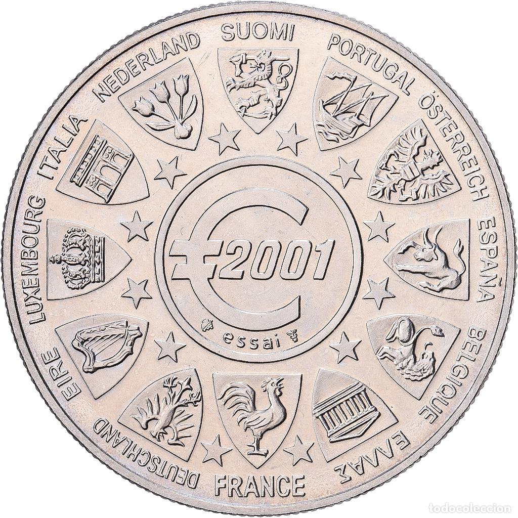 Medallas hist&oacute;ricas: [#1214404] Francia, medalla, L'Europe, Semeuse, 2001, N&iacute;quel, SC