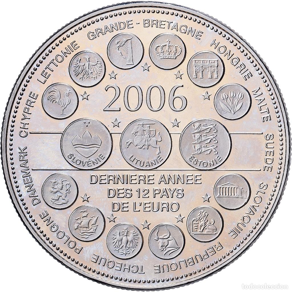 Medallas hist&oacute;ricas: [#1214406] Francia, medalla, L'Europe des XXV, Derni&egrave;re Ann&eacute;e des 12 Pays de l'Euro